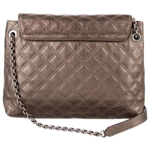 MARC JACOBS The Large Single Quilted Leather Shoulder Bag Bronze - Picture 2 of 11